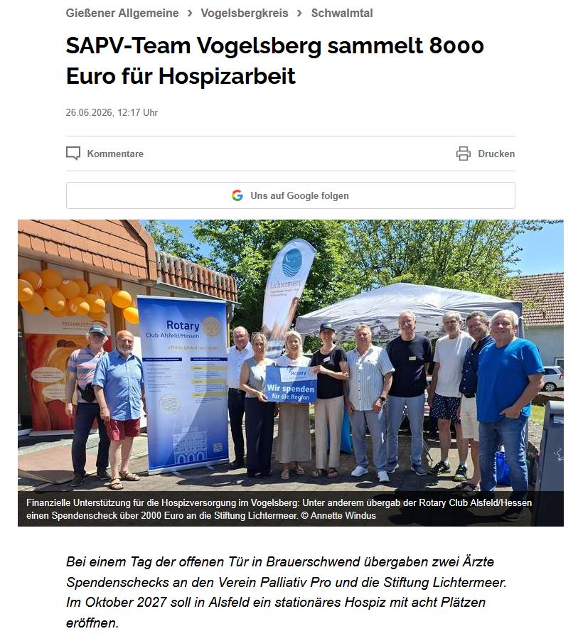 2026 06 26 Vogelsberg sammelt 8000 Euro